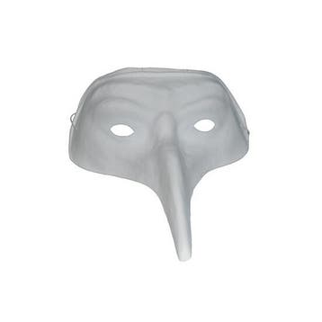 Voordelig snavelmasker wit - Venetiaanse maskers, Ophalen of Verzenden, Nieuw