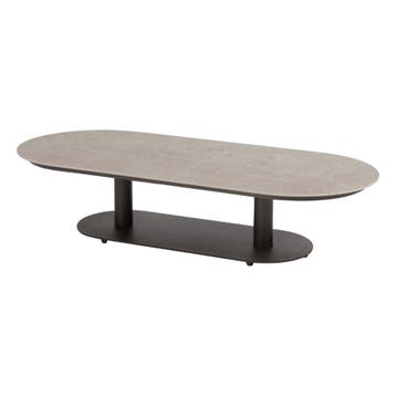 4 Seasons Outdoor Boaz ovale salontafel terre met keramisch, Nieuw