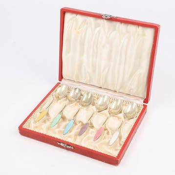 Frigast Denmark - Koffielepel - Theelepel (6) - .925 zilver