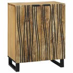vidaXL Dressoir Naturel 60 x 33,5 x 75 cm Massief Mango Hout, Huis en Inrichting, Kasten | Dressoirs, Verzenden, Nieuw, Overige houtsoorten