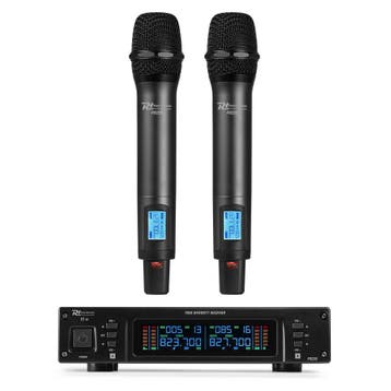 Retourdeal - Power Dynamics PD220 UHF microfoonsysteem met 2, Verzenden, Zo goed als nieuw