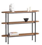 Smal dressoir 110 cm met 3 open vakken – haltafel, Huis en Inrichting, Tafels | Sidetables, Verzenden, Nieuw