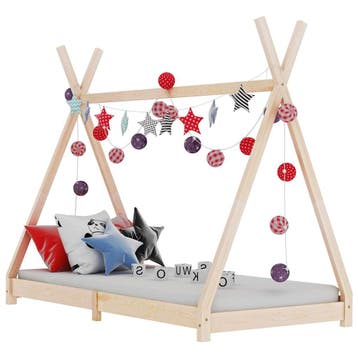 vidaXL Kinderbedframe massief grenenhout 70x140 cm, Verzenden, Nieuw