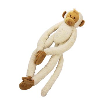 Happy Horse slingeraap knuffel wit - pluche - 45 cm, Verzenden, Nieuw