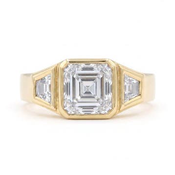 Verlovingsring - 14 karaat Geel goud - 3.01ct. tw. Diamant