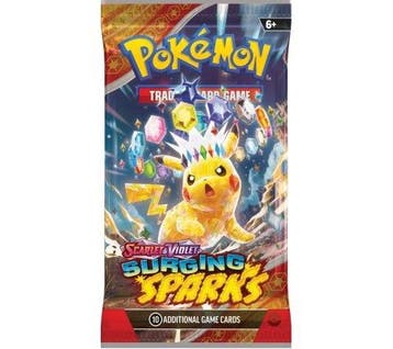 Surging Sparks Booster Pack, Hobby en Vrije tijd, Verzamelkaartspellen | Pokémon, Ophalen of Verzenden, Nieuw