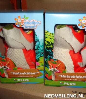 16x Handpop Lowieke de Vos Fabeltjeskrant