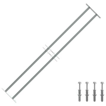 vidaXL Raamroosters 1000-1500 mm Gegalvaniseerd staal, Verzenden, Nieuw