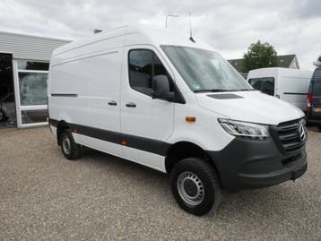 Zakelijke Lease |  Mercedes-Benz Sprinter 319 CDI 4x4 L2H2 A, Automaat, Stof, Gebruikt, Wit