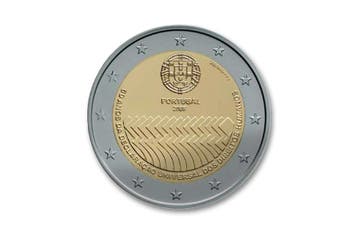 2 euro Mensenrechten 2008 - Portugal, Postzegels en Munten, Munten | Europa | Euromunten, Verzenden
