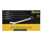 Benson 8-delige ring-steeksleutelset - 8 t/m 19 mm - stev..., Ophalen of Verzenden, Nieuw