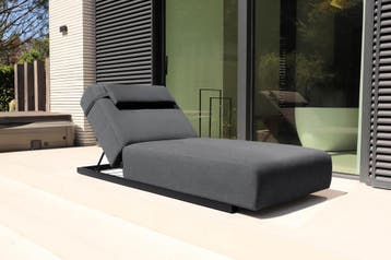 Flow Lio daybed sooty met zwart aluminium frame |, Ophalen of Verzenden, Nieuw
