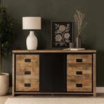 Novelle dressoir, mangohout (nieuw, A-keuze), Huis en Inrichting, Kasten | Dressoirs, Nieuw, Overige houtsoorten