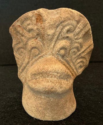 Pre-Columbiaanse Tumaco la-Tolita-cultuur Aardewerken hoofd