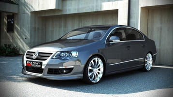Maxton Voorbumper spoiler VW Passat B6 (R-Line look), Verzenden