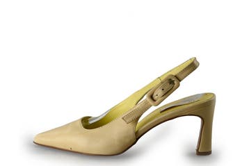 Lina Locchi Slingbacks in maat 39 Beige, Lina Locchi, Verzenden, Beige, Zo goed als nieuw