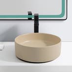 SALE - Venta 37 - Beige - Waskom -  -  - Keramiek -  Rond, Ophalen of Verzenden, Nieuw