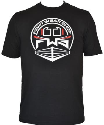 Fightwear Shop Ring Logo T Shirt Zwart Wit Rood, Ophalen of Verzenden, Nieuw