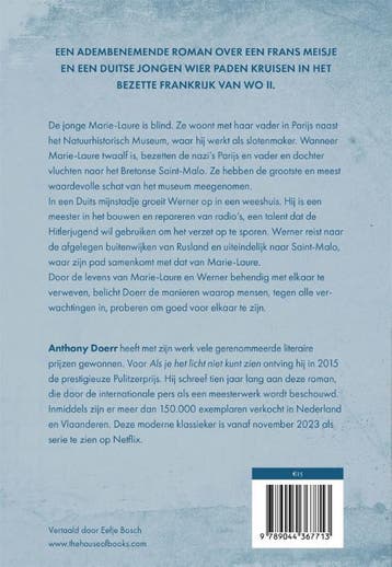 Als je het licht niet kunt zien 9789044367713 Anthony Doerr, Boeken, Verzenden, Zo goed als nieuw, Anthony Doerr
