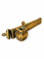 Rare Divit Qalamdan ottoman de voyage , calligraphes et