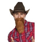 Wilde westen Cowboy baard rood - Cowboy accessoires, Ophalen of Verzenden, Nieuw