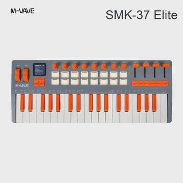 M-VAVE SMK-37 MIDI Keyboard Controller: 37 Velocity Keys, 16, Verzenden, Nieuw