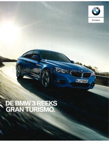 2018 BMW 3 SERIE GRAN TURISMO BROCHURE NEDERLANDS, Nieuw, BMW, Author