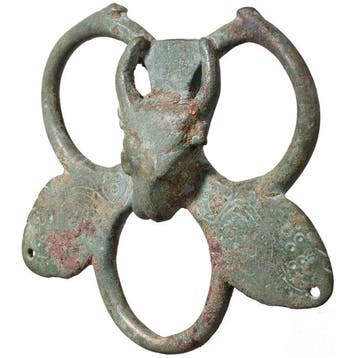 Laat-Romeins / Vroeg-Byzantijns Brons Een riemverbinding met