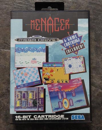 6-game cartridge (Sega MegaDrive tweedehands game), Ophalen of Verzenden, Zo goed als nieuw