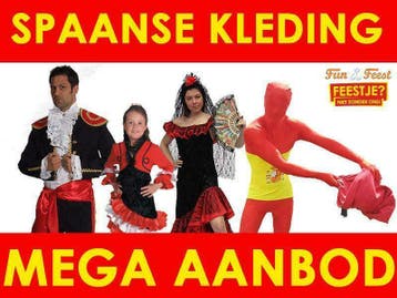 Spaanse carnavalskleding- Mega aanbod Spaanse kleding, Ophalen of Verzenden, Nieuw