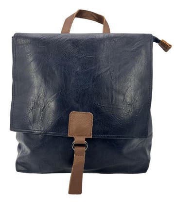Rugzak The Square Bag van Flores Lederwaren  Blauw, Sieraden, Tassen en Uiterlijk, Tassen | Schoudertassen, Verzenden, Nieuw