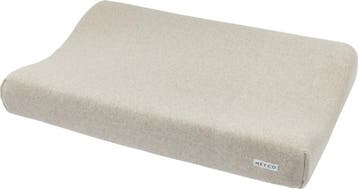 Meyco Baby Knit Basic aankleedkussenhoes - sand melange -, Verzenden, Nieuw