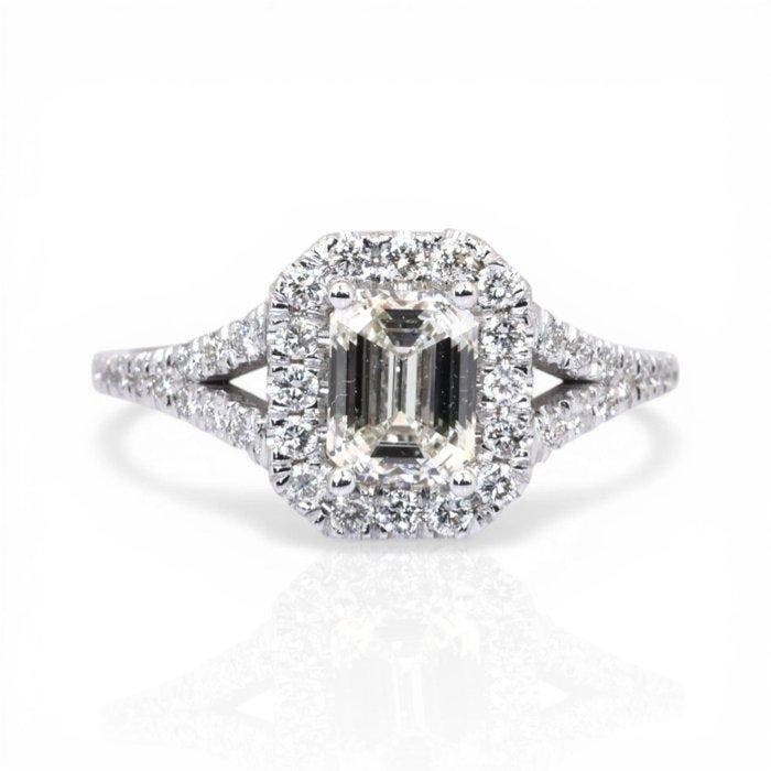 Ring - 18 karaat Witgoud - 1.46ct. tw. Diamant (Natuurlijk), Sieraden, Tassen en Uiterlijk, Ringen