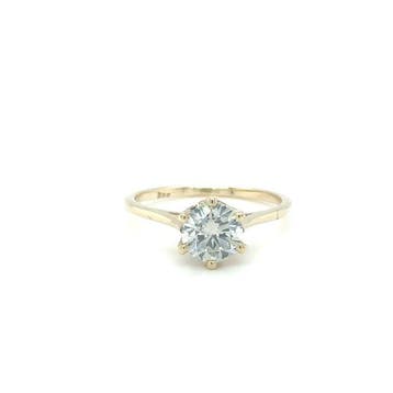 Verlovingsring - 14 karaat Geel goud - 1.05ct. tw. Diamant, Sieraden, Tassen en Uiterlijk