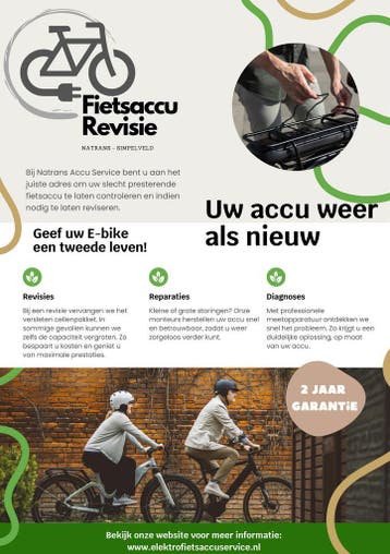 Fietsaccu revisie - Geef je fietsaccu een tweede leven!, Nieuw, 50 km per accu of meer, Overige merken