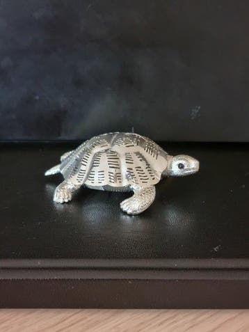 Christofle - Beeldje - TORTUE - Verzilverd