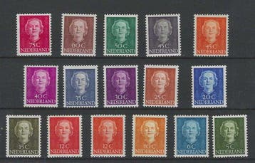 Nederland 1949/1951 - Koningin Juliana En Face - 518/533, Postzegels en Munten, Postzegels | Nederland, Gestempeld