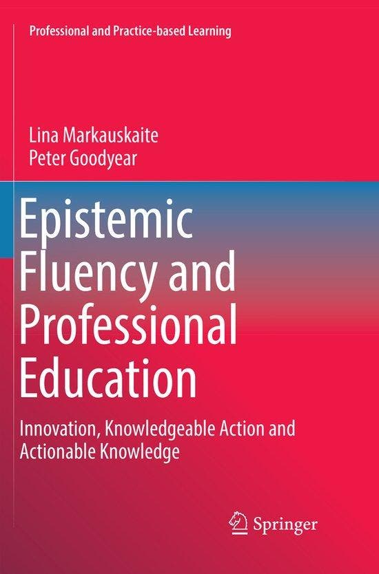 Professional and Practice-based Learning- Epistemic Fluency, Boeken, Taal | Engels, Zo goed als nieuw, Verzenden