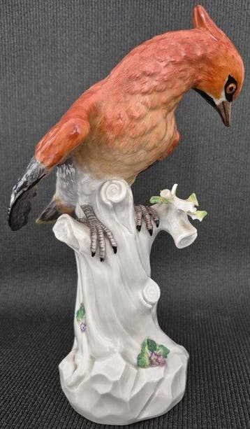 Meissen - sculptuur, Parrot - 24 cm - Porselein