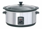Slowcooker | 6,5L | Aluminuium | 410 x 295 x 240 mm, Verzenden, Nieuw in verpakking