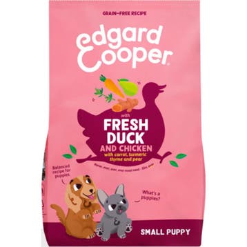 Edgard&Cooper Hondenvoer Droog Puppy Small Eend&Kip 3 kg, Verzenden, Hond
