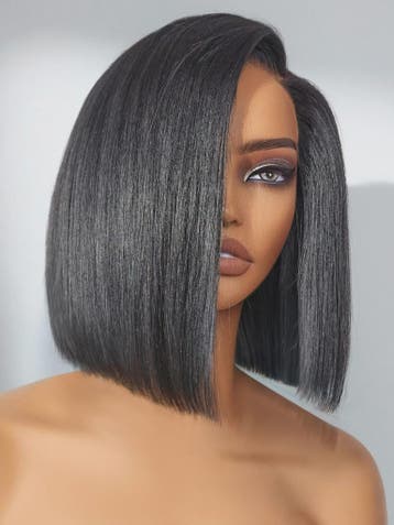 Dames Bob Pruik van Menselijk Haar - 13x4 HD Lace Front, Pre, Verzenden, Nieuw