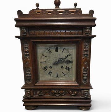 Klok - Hout - 1900-1910 - Antieke tafelklok