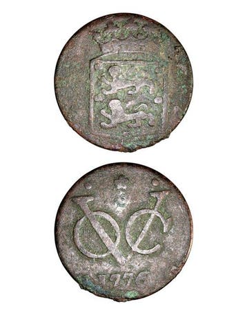 Nederlands-Indië. Duit / 1 Cent 1776 (overdate 1773?) West