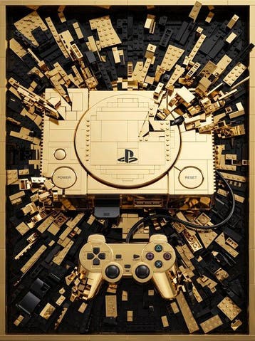 Artxlife - Sony PS1 Black&Gold Explosion, Nieuw