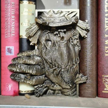 Unique Handcrafted crowhead Book Nook | Mystical Bookend | h, Verzenden, Nieuw