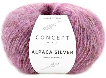 Katia Concept Alpaca Silver - 267 Heide - Glansgaren, Ophalen of Verzenden, Nieuw