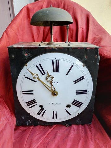 Comtoise klok - Antiek IJzer, Messing - 1800-1850