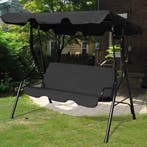 LIVSK Tuinschommelbank 3-Zits - Verstelbaar Dak - Gepoederco, Verzenden, Nieuw