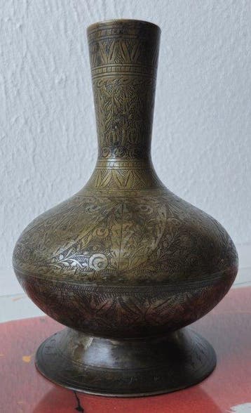 Huqqa-basis - Messing - India - ca. 1850–1880